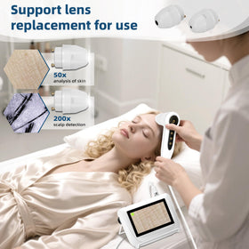 Yhaofu device in salon setup showing professional use and client education
