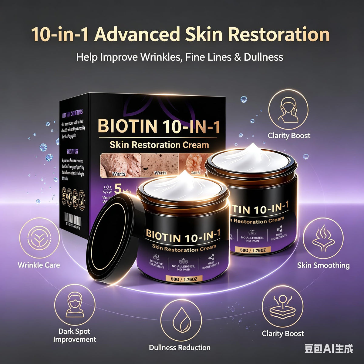 yiishuiil cream application on hand demonstrating easy absorption