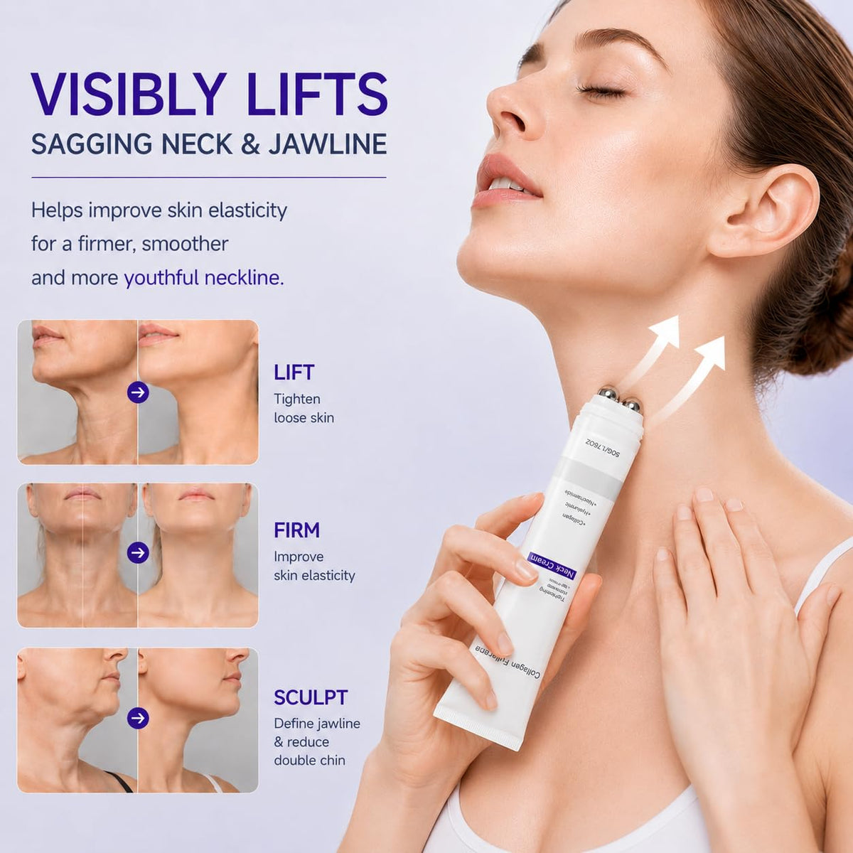 Yiishuiil five-roller applicator close-up for mess-free massage