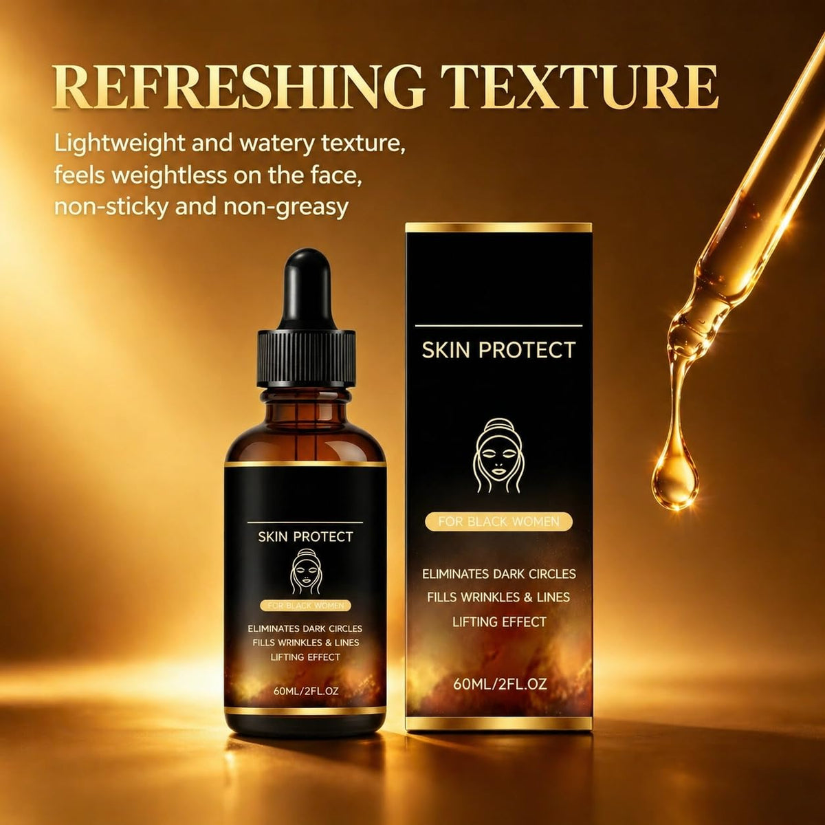 Yiishuiil bottle next to hand showing size and travel-friendly benefit