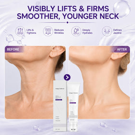 Yiishuiil neck cream next to ruler indicating compact size
