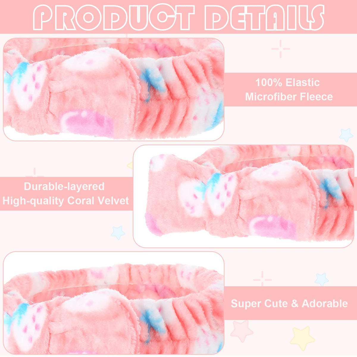 Yinder headband in use during makeup application keeping hair away benefit