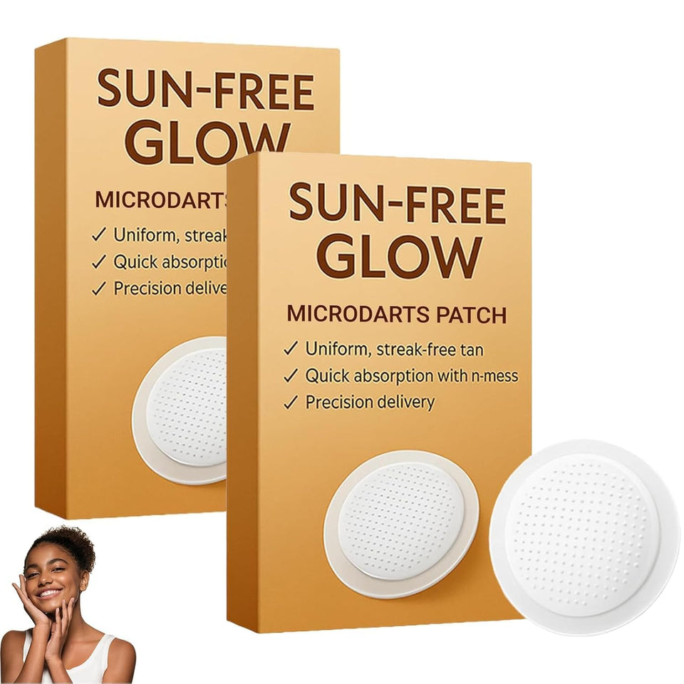 YLbufllay PurevLab front packaging showing three sun free glow patch benefits