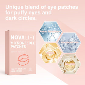 YLOTRE patch applied under eye demonstrating instant cooling effect