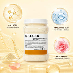 YMEYFAN spatula applying jelly mask on face for even coverage benefit