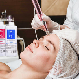 YMEYFAN AS1 on treatment cart in a spa setting showing professional-grade results benefits