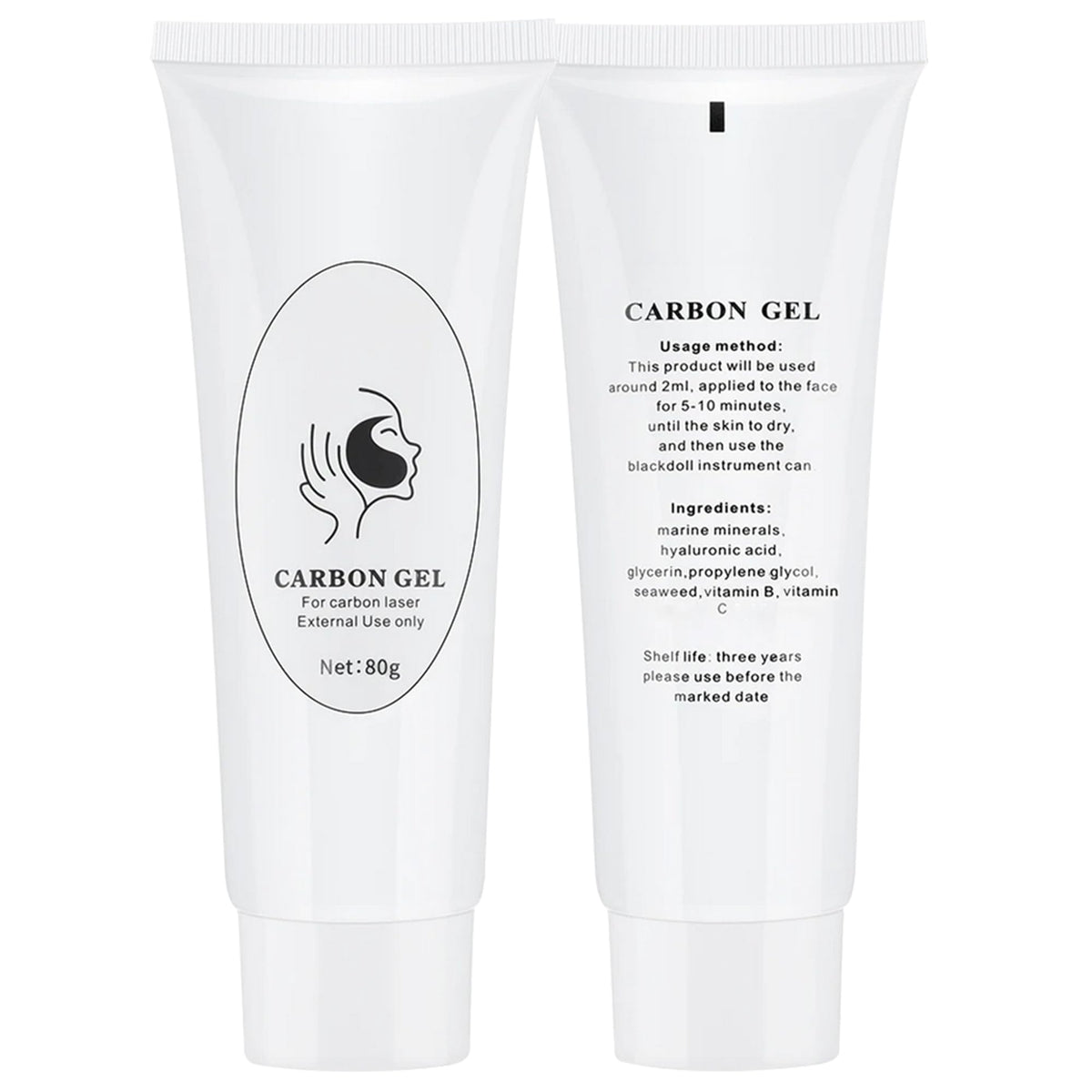 YMEYFAN front packaging showing charcoal gel and clear labeling for deep cleansing benefit