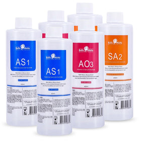 YMEYFAN front bottles showing AS1 SA2 AO3 labels and professional-ready packaging