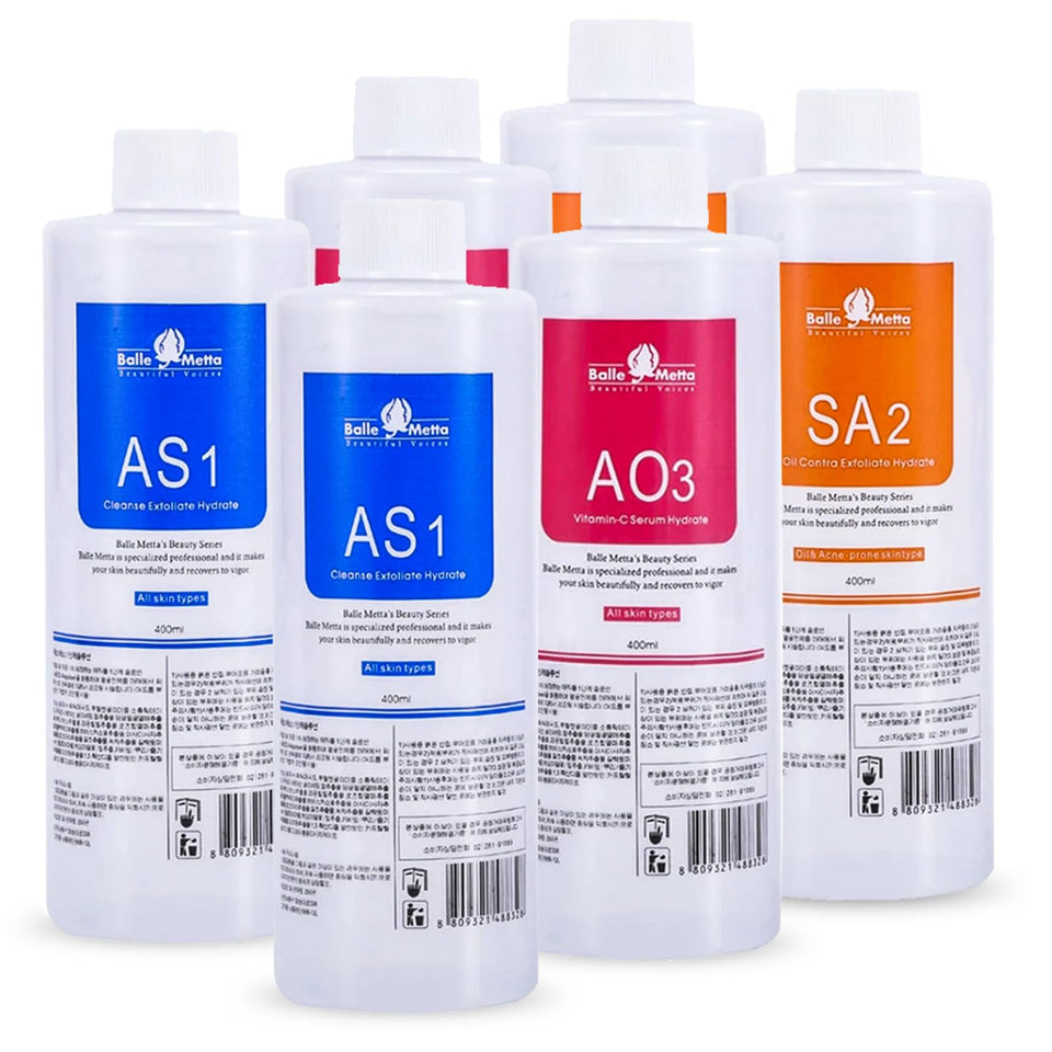 YMEYFAN front bottles showing AS1 SA2 AO3 labels and professional-ready packaging