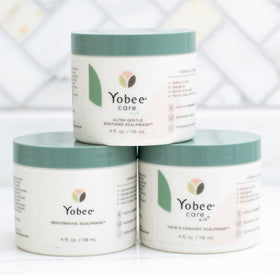 Yobee ingredients display with honey and turmeric for calming benefit