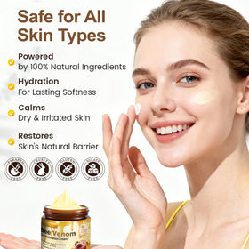 Yocisku application on face with fingertips for targeted firming
