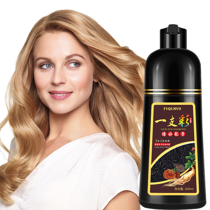 Yocisku front bottle showing blonde brown shade and clear benefits