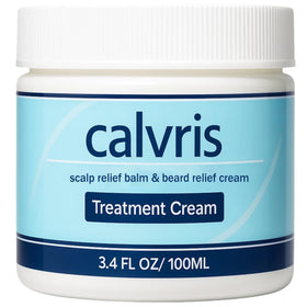 YOCMIPS Calvris front packaging showing jar and label, highlights soothing benefits