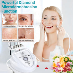 Yofuly device in use on cheek demonstrating gentle exfoliation benefit
