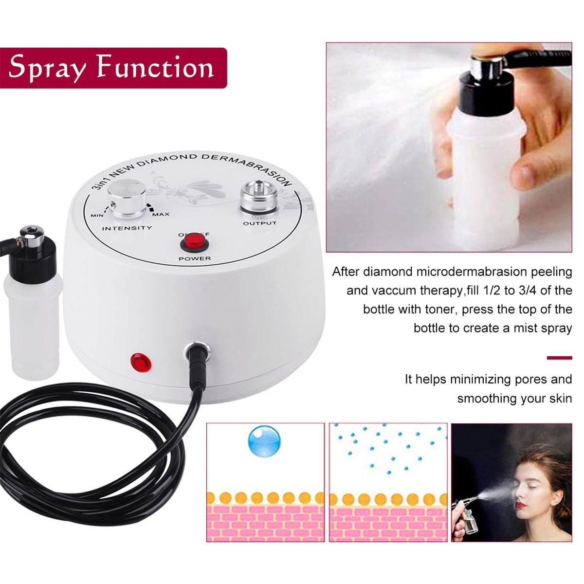 yofuly device used on cheek area showing targeted treatment benefit