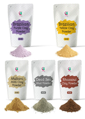 YOGI’S GIFT front packaging showing five clay pouches and benefits