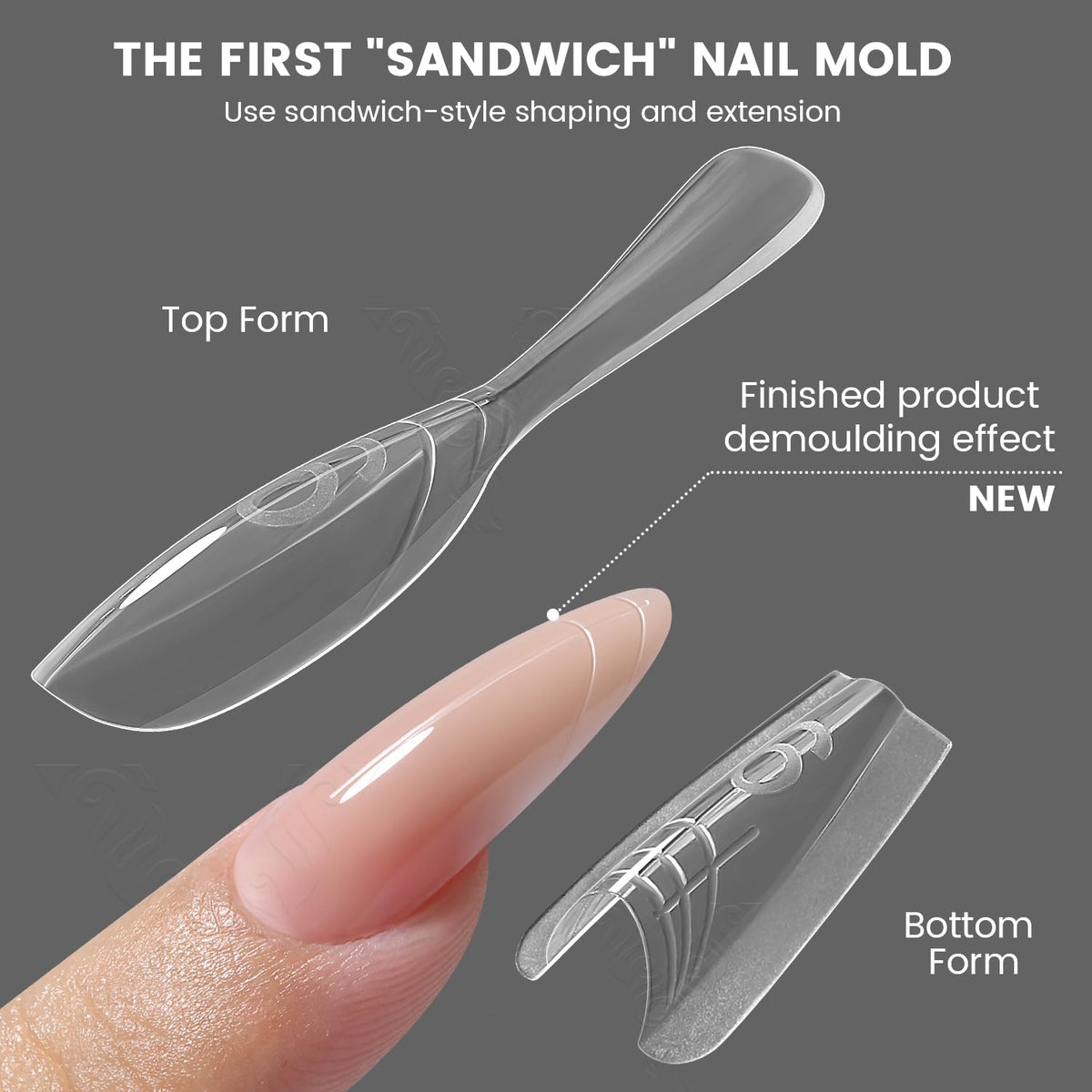 YOKEFELLOW clear form edge detail showing smooth surface for easy gel release