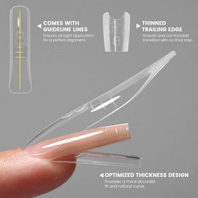 YOKEFELLOW close-up of the sandwich form cavity for precise gel shaping benefit