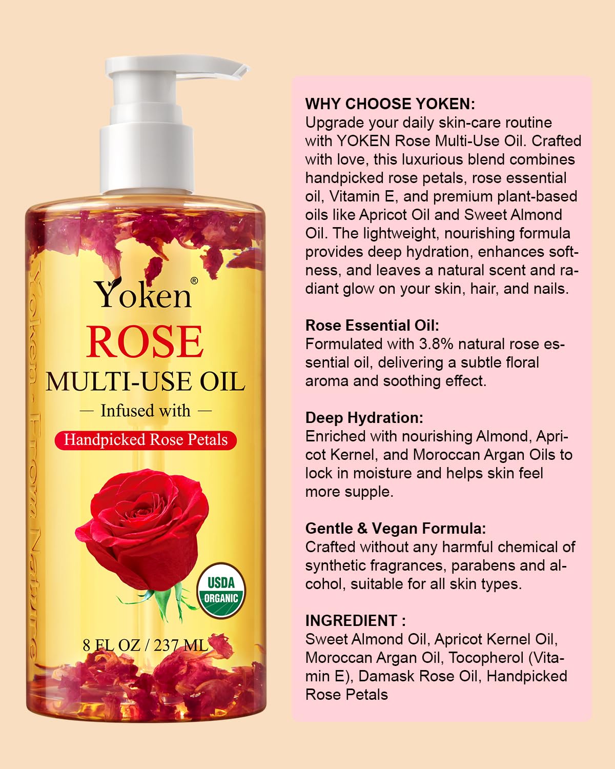 Yoken bottle on bathroom shelf styled to show daily ritual benefit