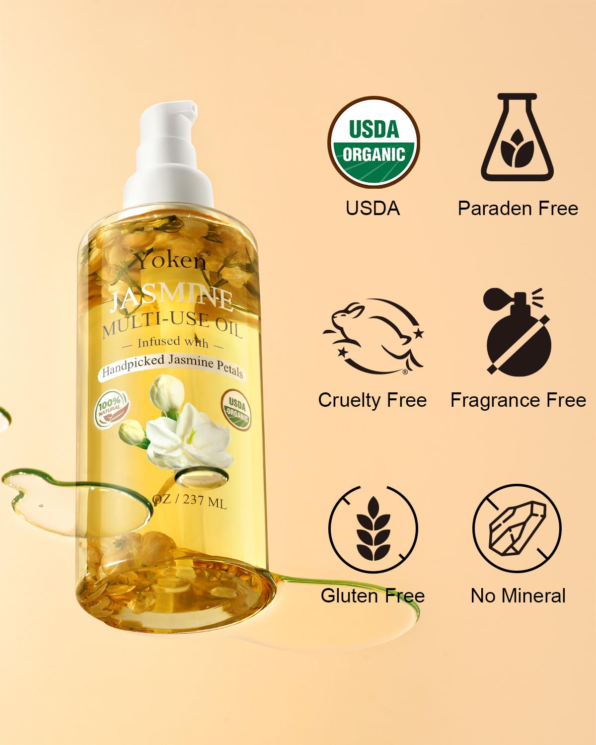 Yoken massaged into cuticles showing nail conditioning and softer nail folds benefit