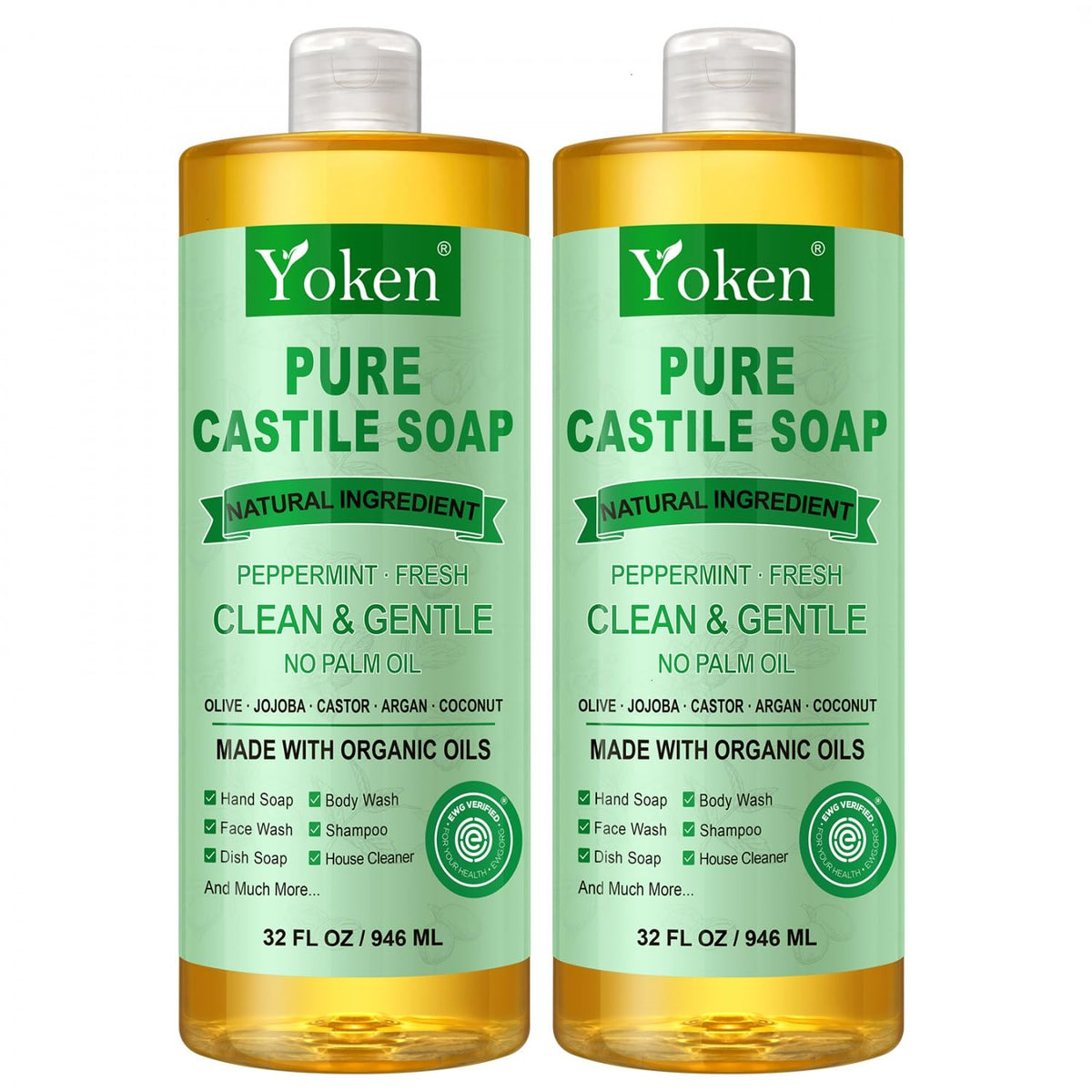 Yoken bottle on bathroom shelf highlighting eco-friendly, plant-based routine