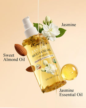 Yoken handpicked jasmine petals in jar highlighting natural botanicals and purity