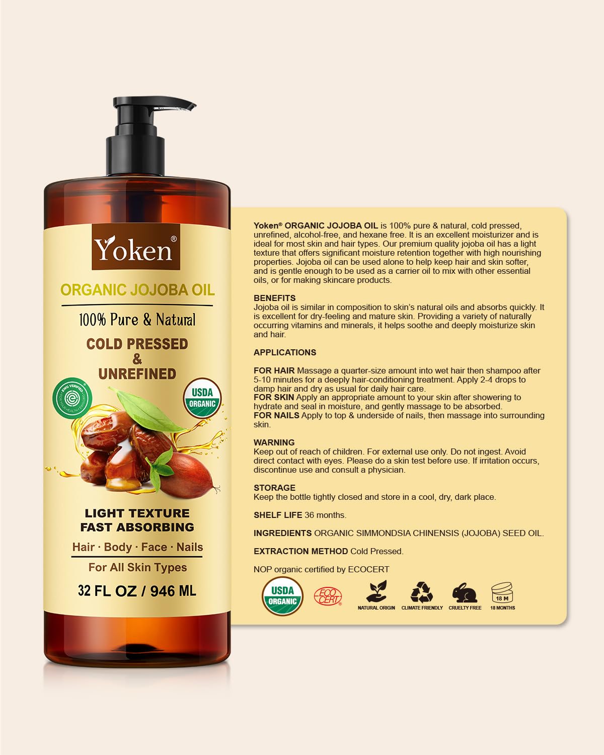 Yoken jar with DIY balm ingredients illustrating bulk oil use for homemade products