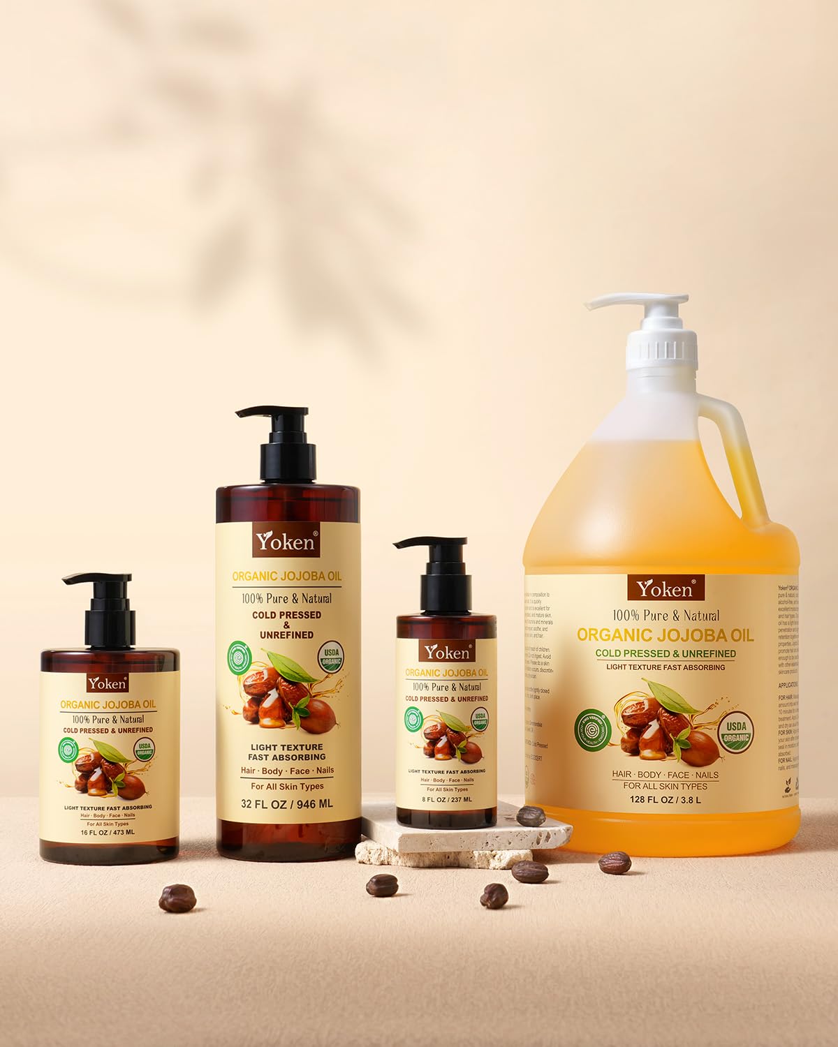 Yoken oil being applied to hair ends demonstrating shine and smooth finish