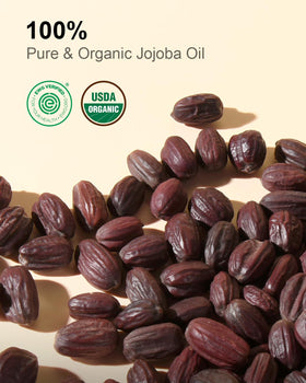 Yoken label close-up on glass bottle highlighting USDA certification and purity