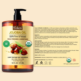 Massaging Yoken jojoba oil into cuticles for nail hydration and flexibility
