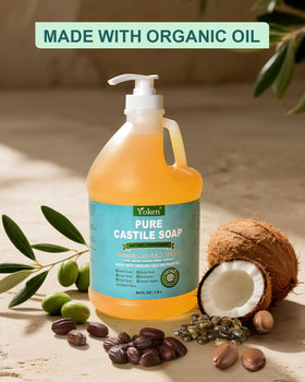 Yoken label and ingredient list highlighting organic oils and clean formula