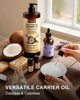 Yoken oil applied to hair showing improved shine and manageability benefit