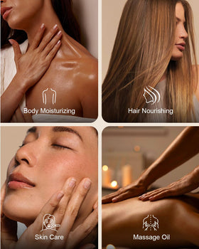 Yoken oil in massage session showing smooth glide and professional benefit