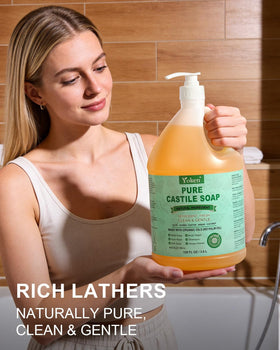 Yoken used to shampoo a dog showing gentle pet-safe wash