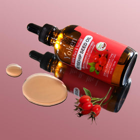 Yoken oil pouring drop closeup highlighting cold-pressed purity and texture