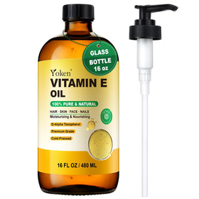 Yoken bottle front packaging shows label and recyclable amber glass benefit