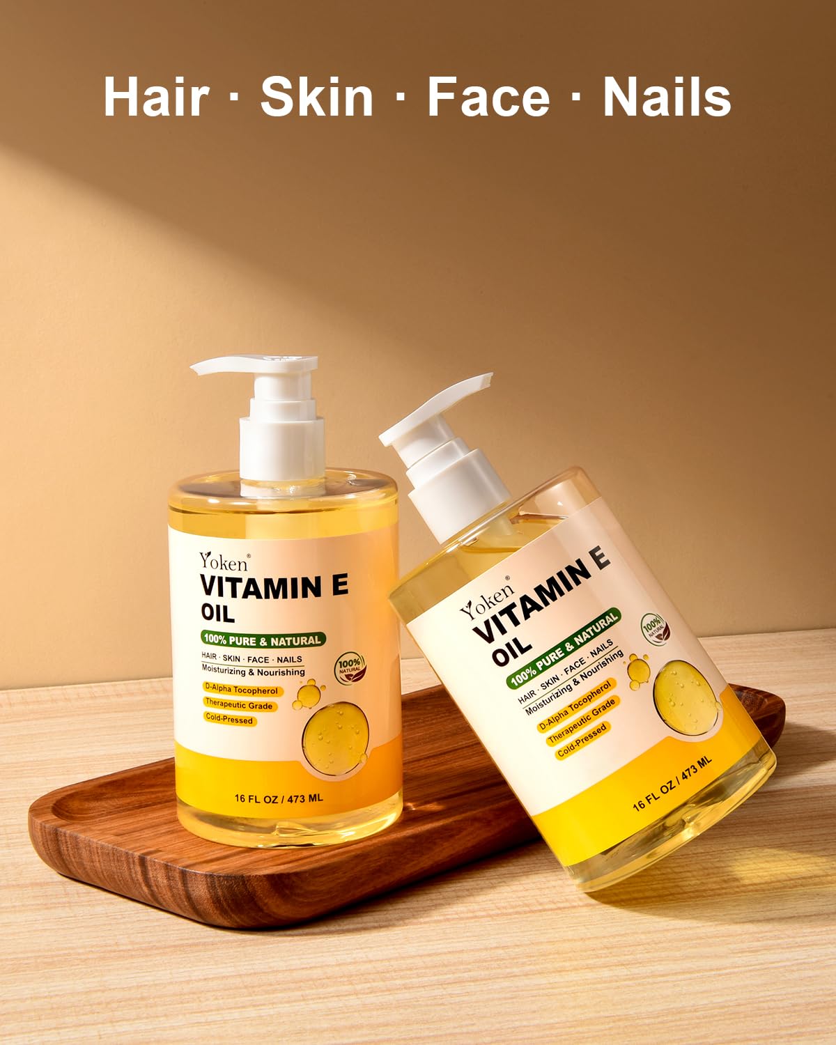 Yoken oil next to DIY ingredients highlighting blendable formulation