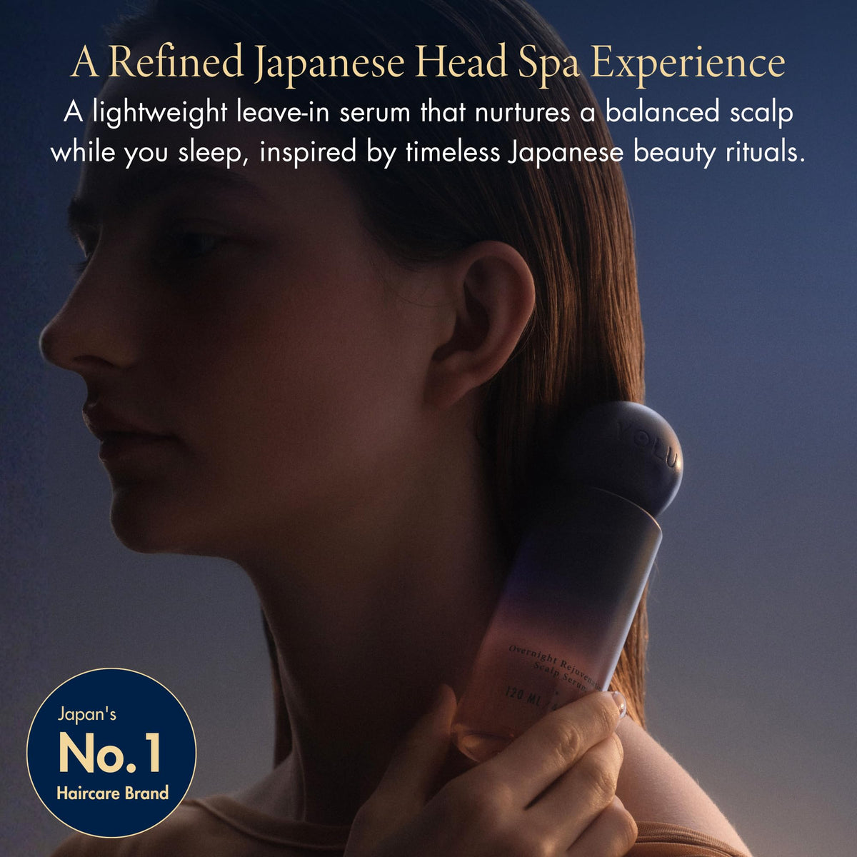 YOLU dropper dispensing serum, highlights precise application and control