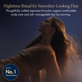 YOLU rejuvenating shampoo bottle close-up highlighting gentle cleansing benefit