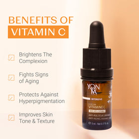 Yon-Ka serum pipette detail emphasizing precise dosing and hygienic application benefit