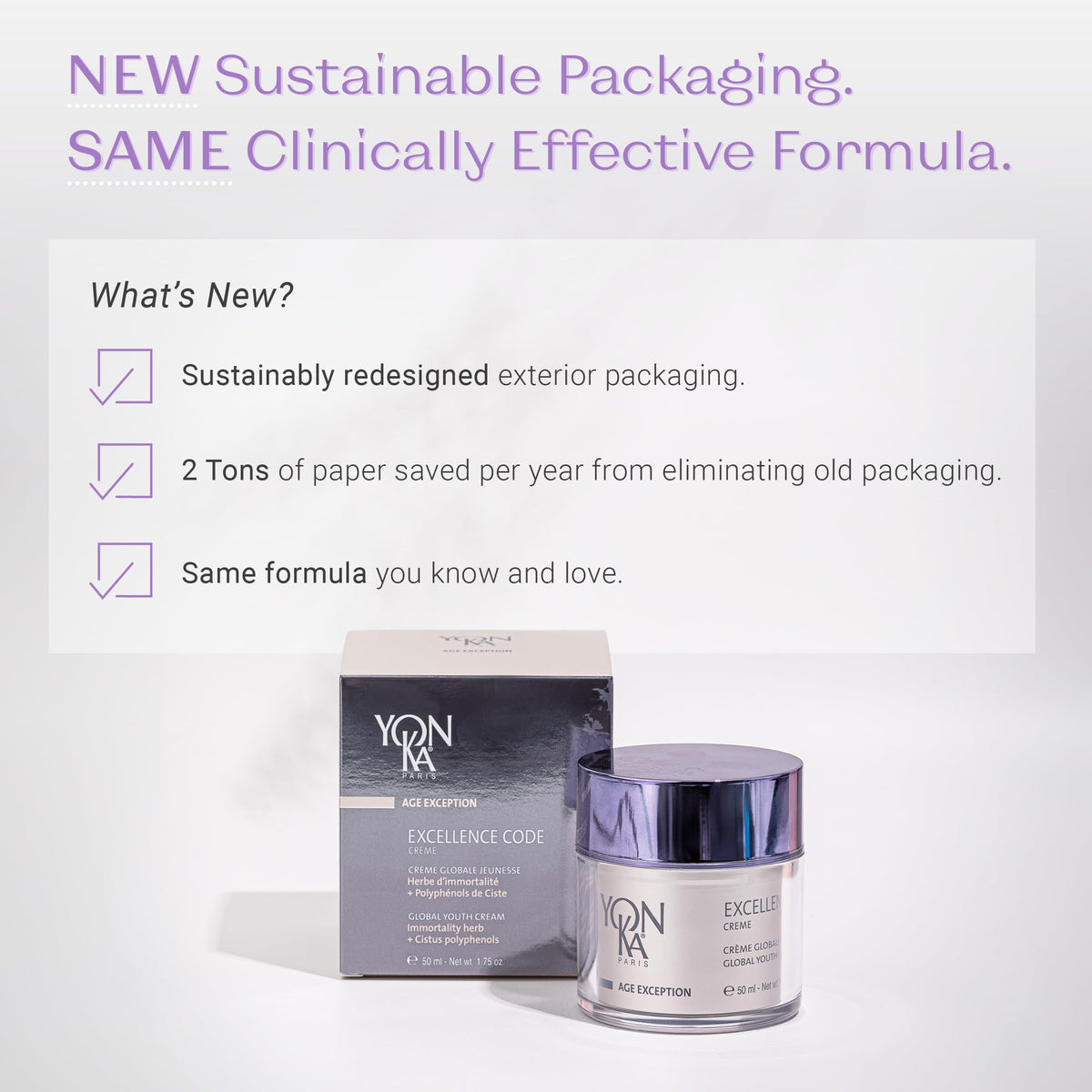 Yonka cream applied on hand illustrating spreadability and instant nourishment