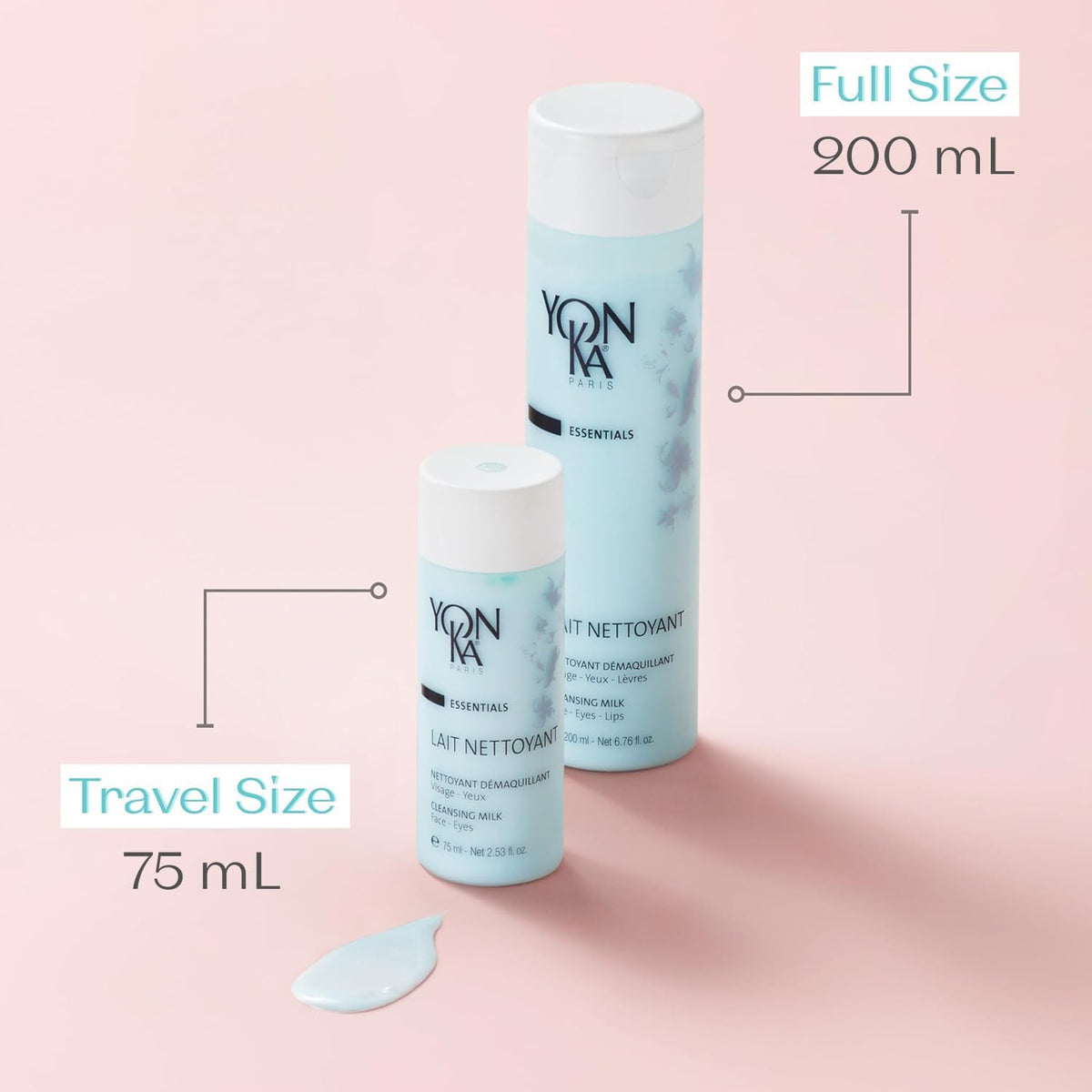 Yonka bathroom lifestyle bottle staged by sink for a calming daily ritual benefit