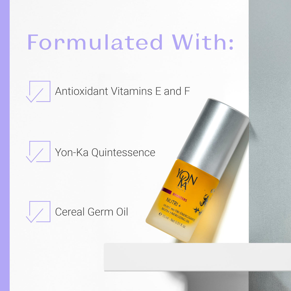 Yonka bottle in hand to show 0.51 fl oz compact travel-friendly size