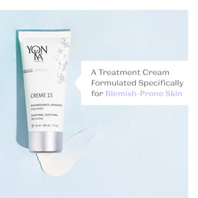 Yonka closed lid and label close-up highlighting brand and product name