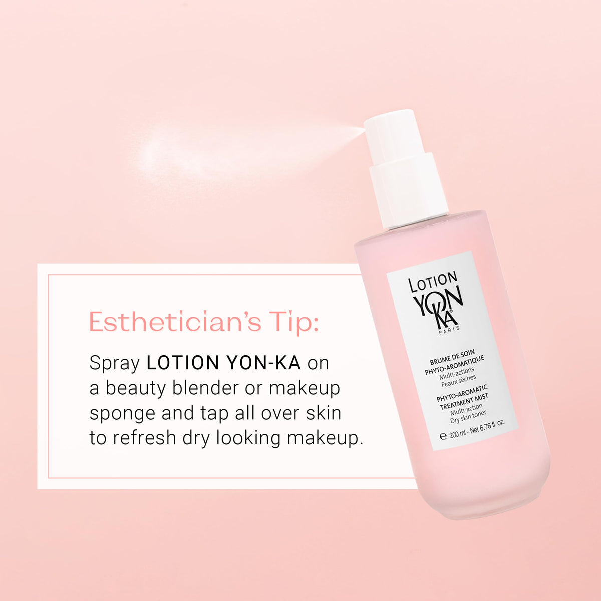 Yonka cleanser and toner held in hands to show true size and convenience