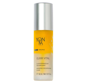 Yon-Ka Elixir Vital front bottle showing sleek design and glow benefit