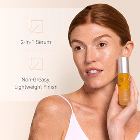 Yon-Ka Elixir Vital ingredients flatlay with botanical oils for skin nourishment