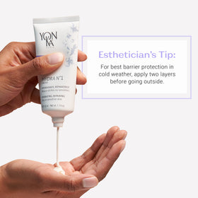 Yonka on bathroom shelf in lifestyle scene suggesting daily skincare routine