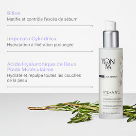 Yonka close-up of fluid with hyaluronic focus demonstrating deep hydration