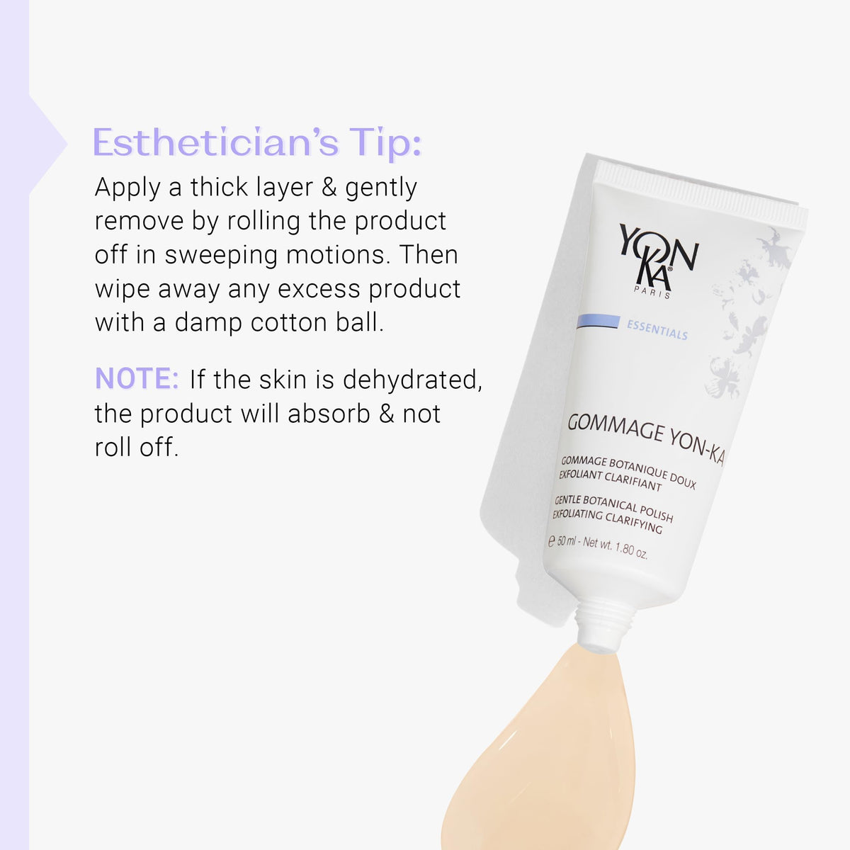 Yonka gel on bathroom vanity in lifestyle scene showing daily routine benefit
